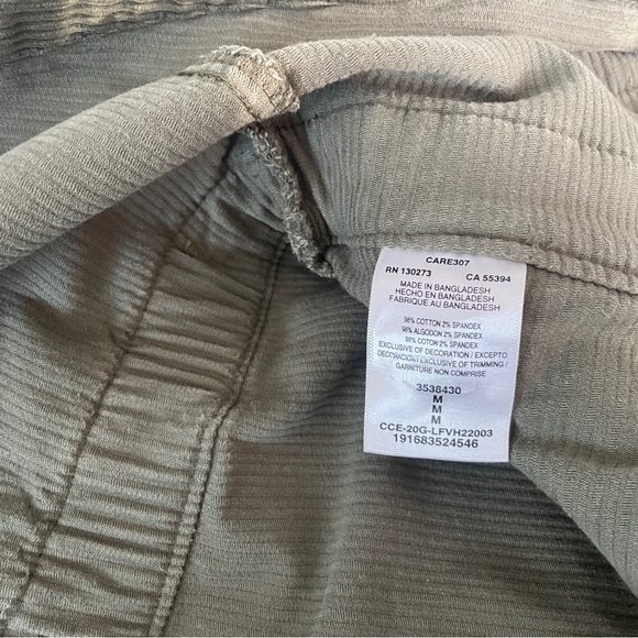 Lee Olive Corduroy Jumpsuit - Picture 5 of 6